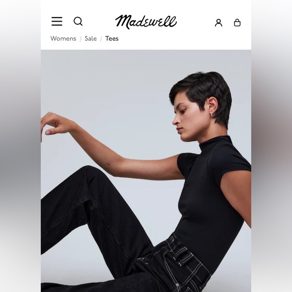 Madewell Mockneck Thong Bodysuit - Picture 8 of 8